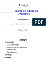 Protege - ferramenta de edição de ontologias