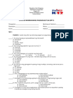 EPP 5 Questionnaire 1st Grading Grade 5 50 Items