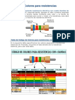 Código de Colores para Resistencias