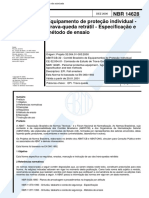 NBR 14628 - 2000 - Equipamento de Proteção Individual - Trava Queda Retrátil - Especificação e Método de Ensaio.pdf