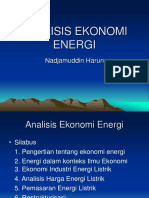 Analisis Ekonomi Energi Kuliah