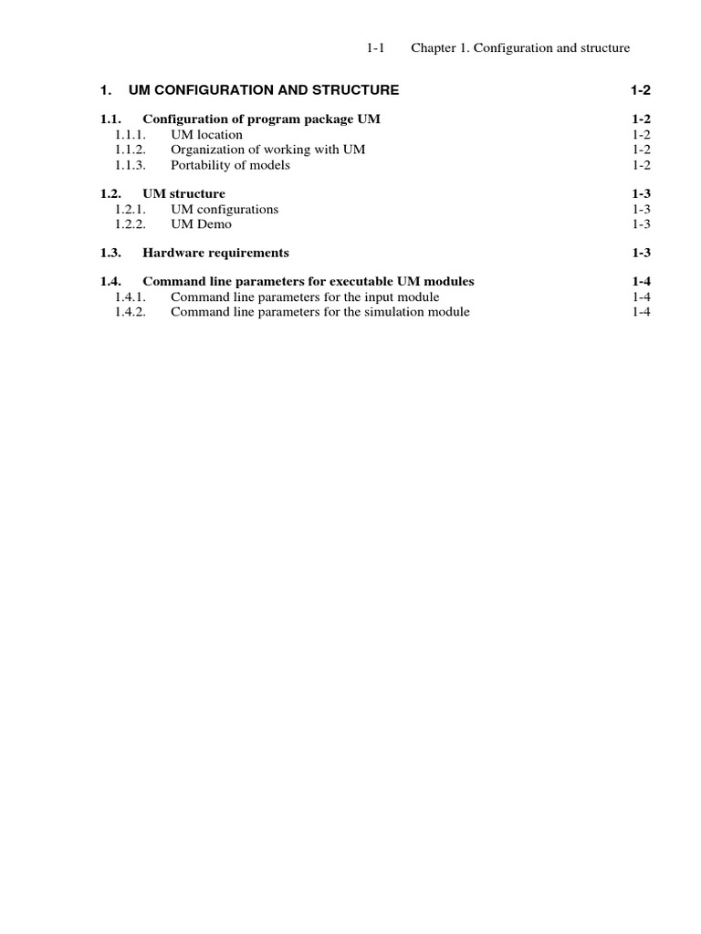 UM Configuration and Structure Guide | PDF | Command Line Interface ...