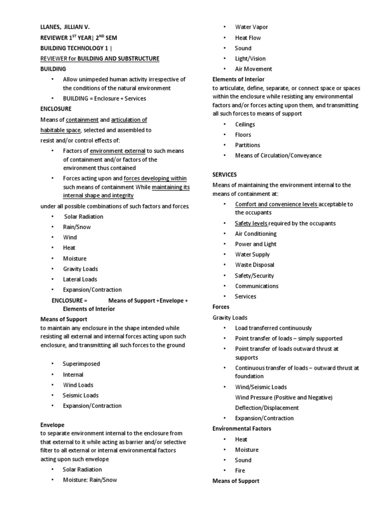 Building Technology Review: Enclosure & Services | PDF | Deep ...