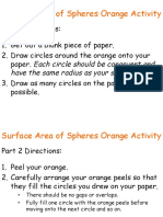Sa of A Sphere Orange Discovery Activity