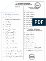 Tabla de Derivadas e Integrales