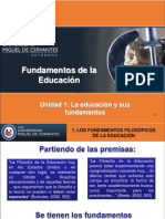 La Educación y Sus Fundamentos Unidad 1