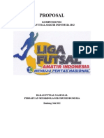 Proposal: Kompetisi Pssi Liga Futsal Amatir Indonesia 2012