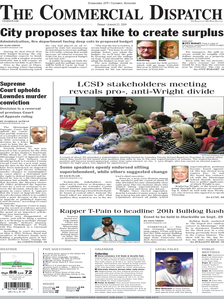 Commercial Dispatch Eedition 82319 Download Free PDF Property Tax