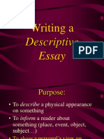 Descriptive Essay 1