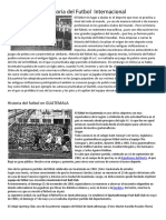 Historia Del Fubol Internacion y Nacional