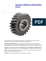 Cálculo de Engranajes Cilíndricos Helicoidales Sistema Milimétrico