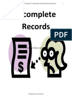 As Accounting Incomplete Records