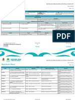 Reporte Por Matriz: Matriz de Indicadores de Resultados 2017