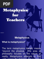 Metaphysics For Teachers