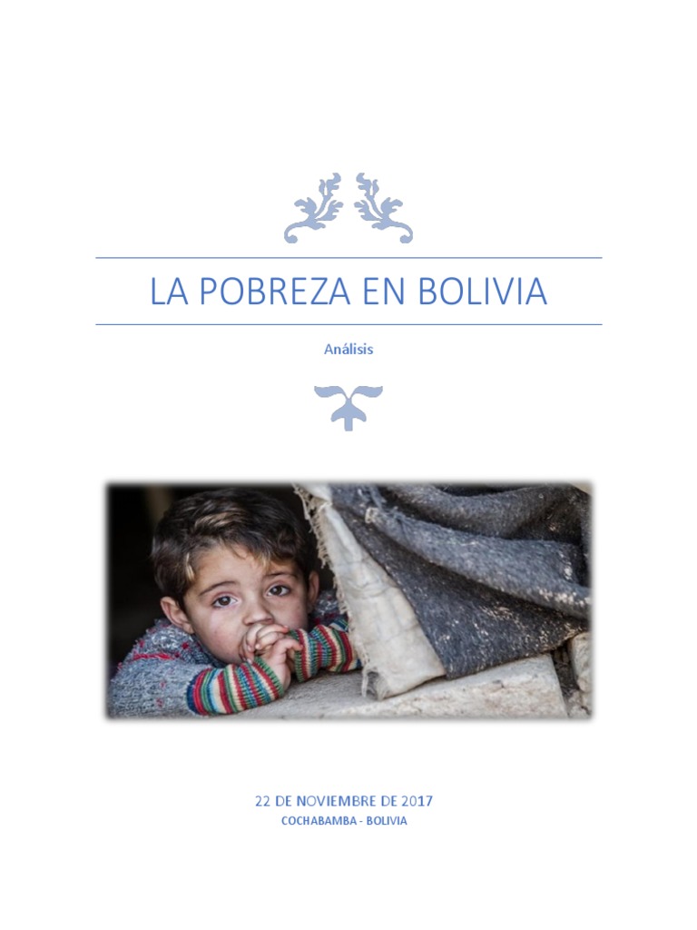Pobreza en Bolivia: Causas y Soluciones | PDF | Mobilidad social | Pobreza