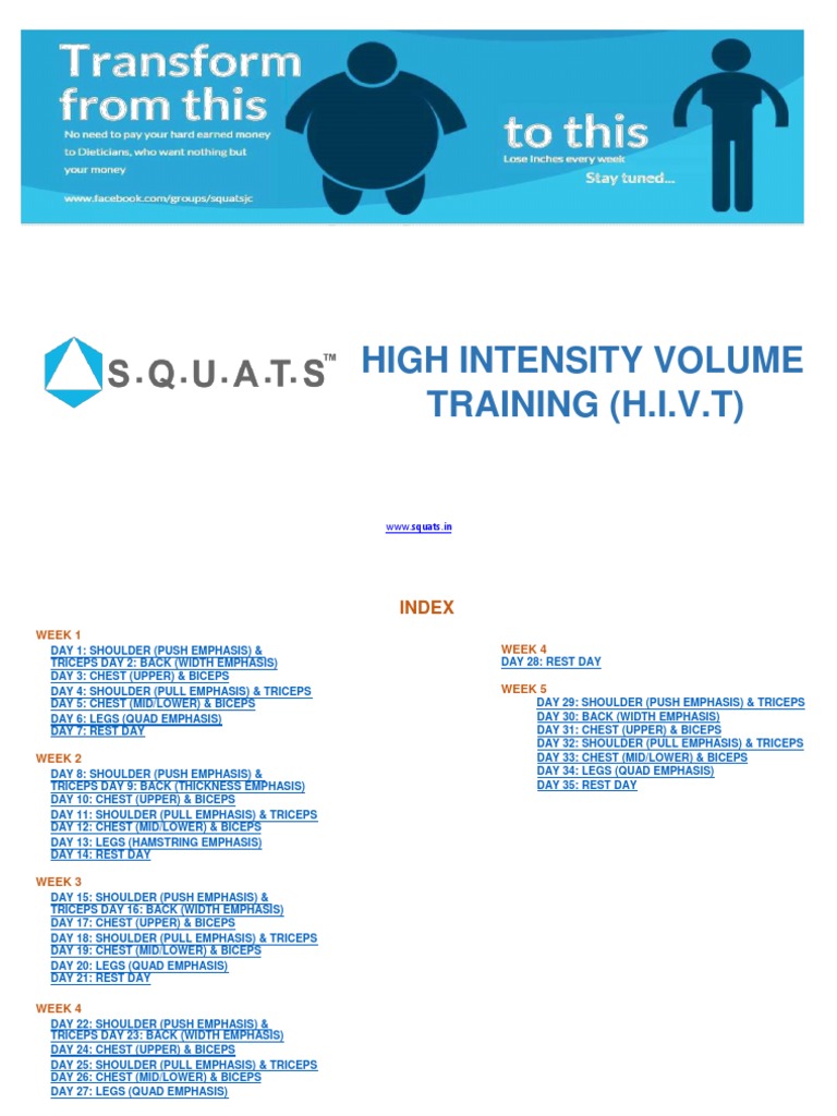 High Intensity Volume Training PDF | PDF | Nature