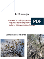 Ecofisiología: estudio organismos-ambiente