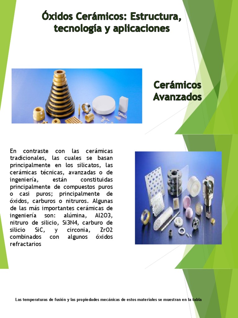 Aplicaciones de Óxidos Cerámicos | PDF | Óxido de aluminio | Titanio