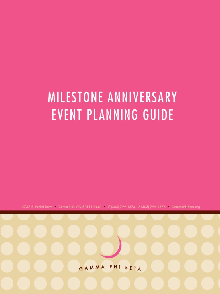 Milestone Anniversary Event Planning Guide 1 Digital & Social Media