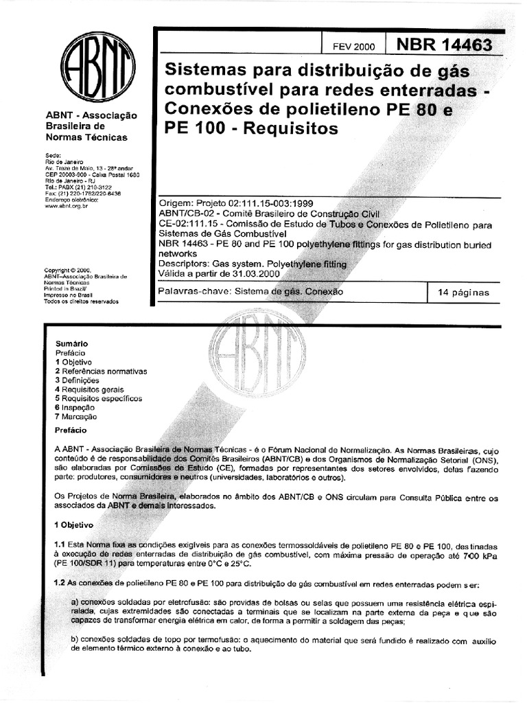 NBR 14463 PDF | PDF