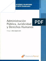 Administracion Publica, Juridicidad y Derechos Humanos