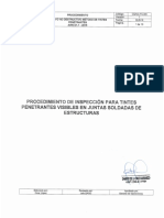 GQAQC-Pro-006 Procedimiento de Inspección Visual Por Líquidos Penetrantes AWS D1.1 - 2015