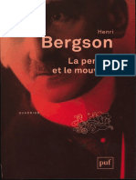 Principios Generales de La Edición de Las Obras Completas de Henri Bergson, PUF, 2010-2018
