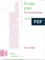 El Campo Grupal Notas para Una Genealogia - Ana Maria Fernandez