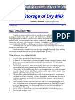 Storage of Dry Milk