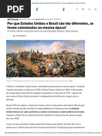 Por Que Estados Unidos e Brasil São Tão Diferentes, Se Foram Colonizados Na Mesma Época