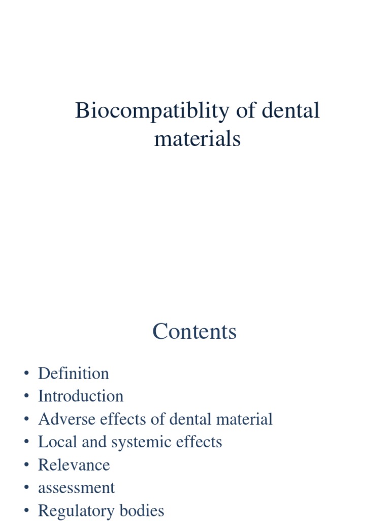 Assessing the of Dental Materials Definitions