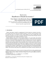 Handbook of Health Economics: Book Review