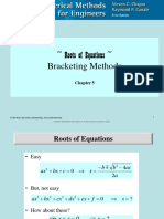 Roots of Equations Bracketing Methods: Credit: Prof. Lale Yurttas, Chemical Eng., Texas A&M University