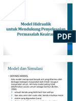 Model Hidraulik Untuk Mendukung Penyelesaian Permasalah Keairan