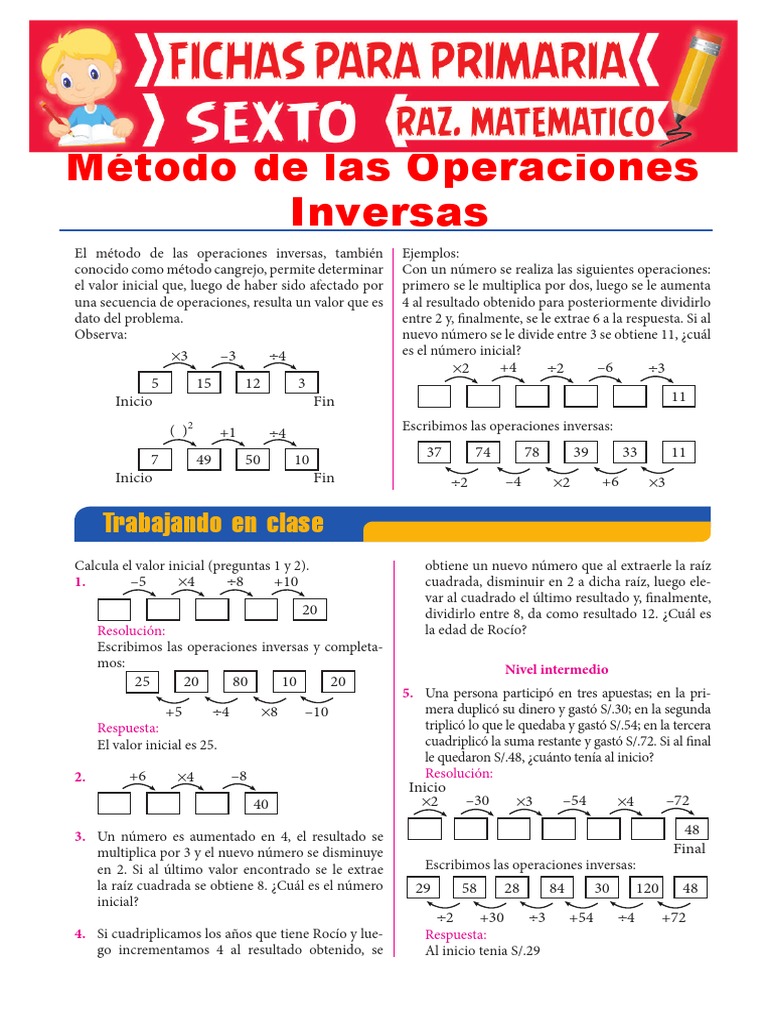 Método del Cangrejo: Operaciones Inversas | PDF | Deportes | Ocio