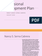 Professional Development Plan: Nancy Sarahi Serna Cabrera AUGUST 2019