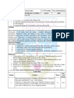 Theory of Metal Cutting KTU Syllabus