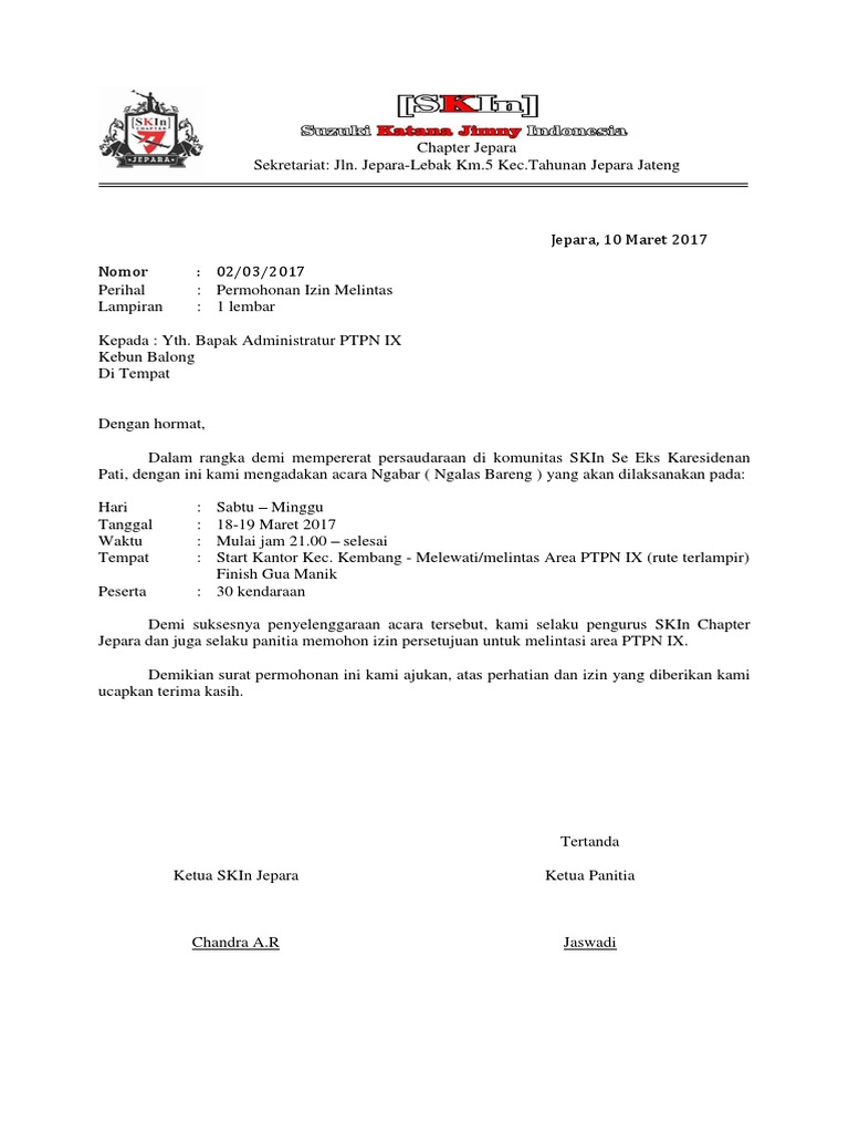 Ijin Melintas Pdf