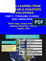 Lessons Learned From Past Notable Disasters. The Philippines