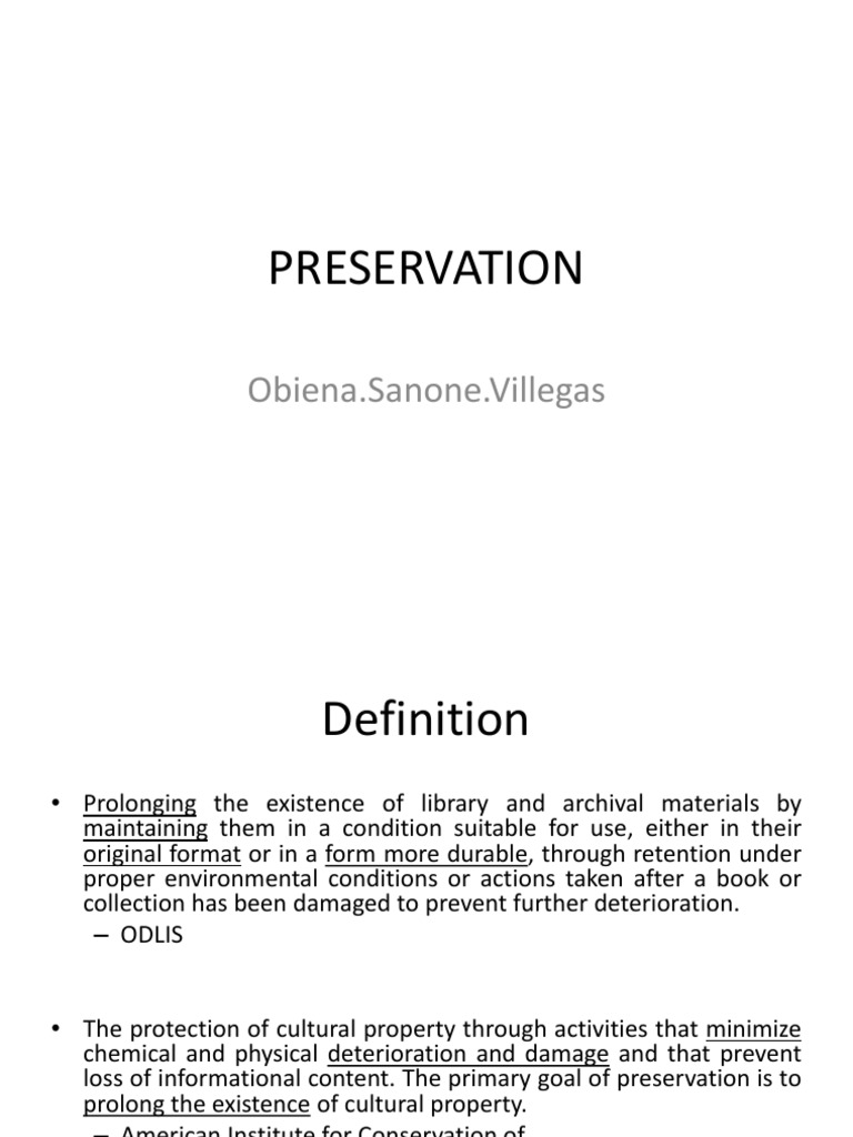 Library Preservation Essentials | PDF | Preservation (Library And ...
