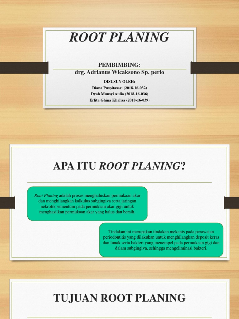 Proses dan Indikasi Root Planing Gigi | PDF