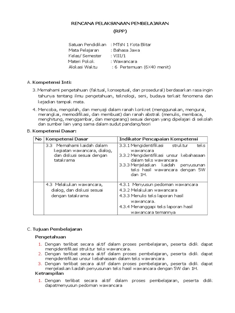 3 3 Wawancara Bahasa Jawa