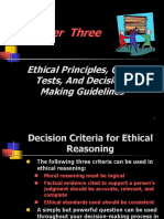 Chapter Three: Ethical Principles, Quick Tests, and Decision-Making Guidelines