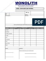 Hand - Over Sheet (NSC Works) : Ref. No.