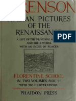 Italian Pictures of The Renaissance Vol1