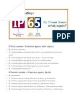 IP First Number - Protection Against Solid Objects