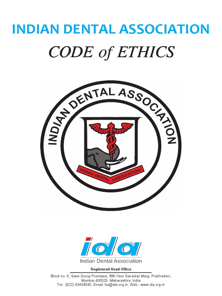 Code of Ehtics Guidelines PDF Dentist Dentistry