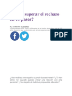 Cómo Superar El Rechazo en 10 Pasos