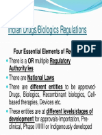 Indian Drugs/Biologics Regulations: Four Essential Elements of Regulations Authority/ies