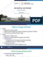 Cmos Digital Vlsi Design: Power Analysis-I